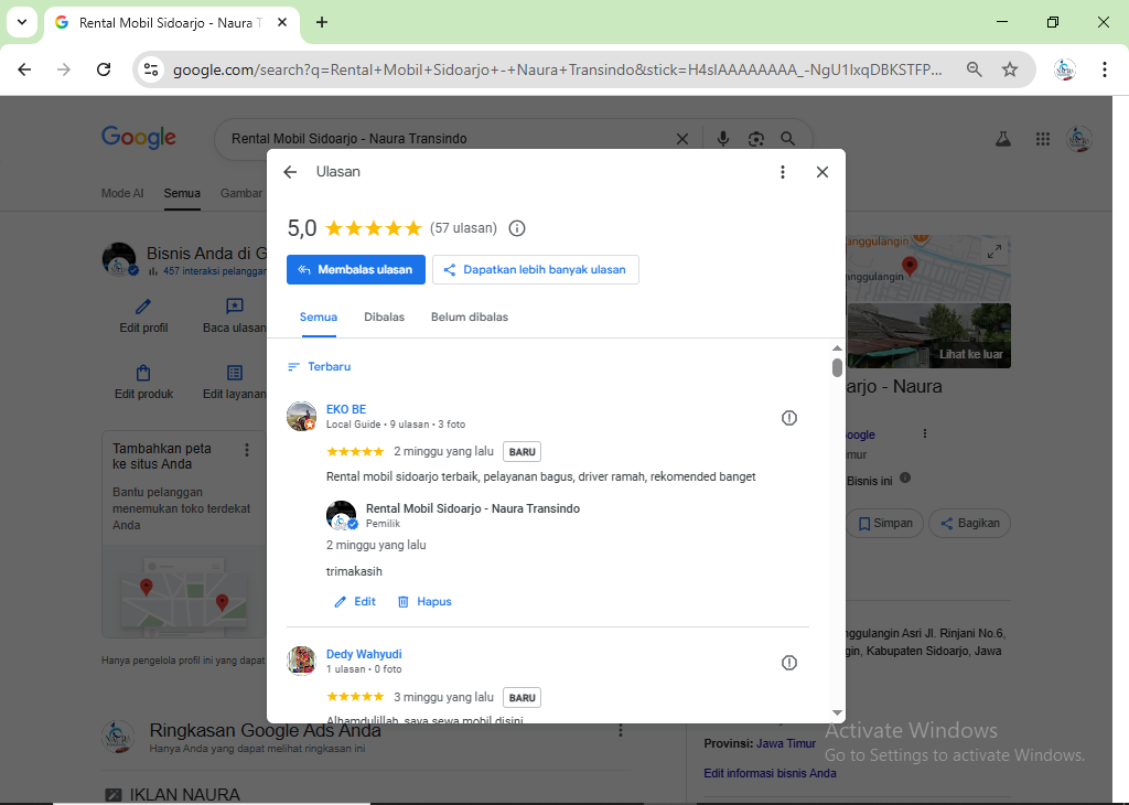 Review Pengguna: Pengalaman Sewa Mobil di Naura Transindo Sidoarjo